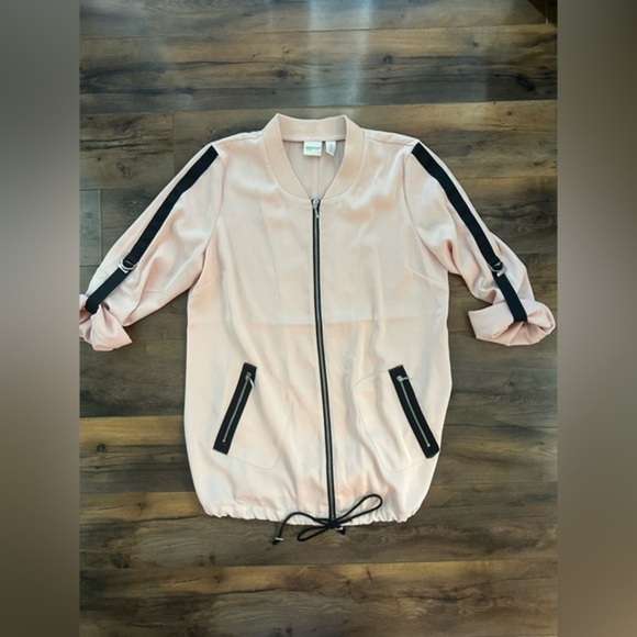 Zenergy by Chico's Jackets & Blazers - Zenergy by Chico’s Pink Bomber Jacket – Size 2 (M/L)
